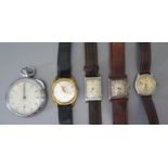 A Selection of Vintage Wristwatches including Everite, Solix, Lanco and YACHTSMAN timer