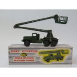 Dinky Die Cast 667 Missile Servicing Platform (model good, box with instructions good)