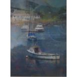 Michael Norman, 'Summer Moorings', pastel, 35 x 26.5cm