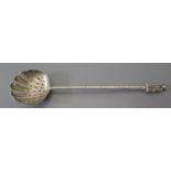 A Chinese Silver Sugar Sifting Spoon, marks rubbed, 19g
