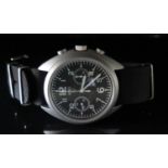 An MVC NATO Issue Chronograph with mechanical movement, never issued and still with back protector,