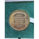 A Cased Self Government Northern Region Nigeria 1959 Gilt Medallion