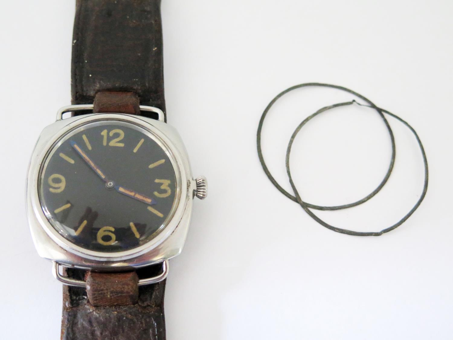 A Rare Panerai WWII Diver's (Kampfschwimmer) Watch. 1944 3646 Type E Rolex 618 Type 1 with anonymous - Image 12 of 13