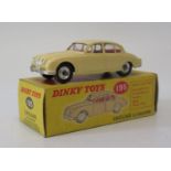 Dinky Die Cast Model Car 195 Jaguar 3.4l (model v. near mint, box good)