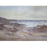 Albert Pollitt 1901, Low Tide, watercolour, 84 x 54cm