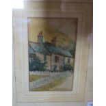 A.O. Lamplough (1877-1930), Halfway House, near Loggerheads, Mold), watercolour, 12 x 7cm