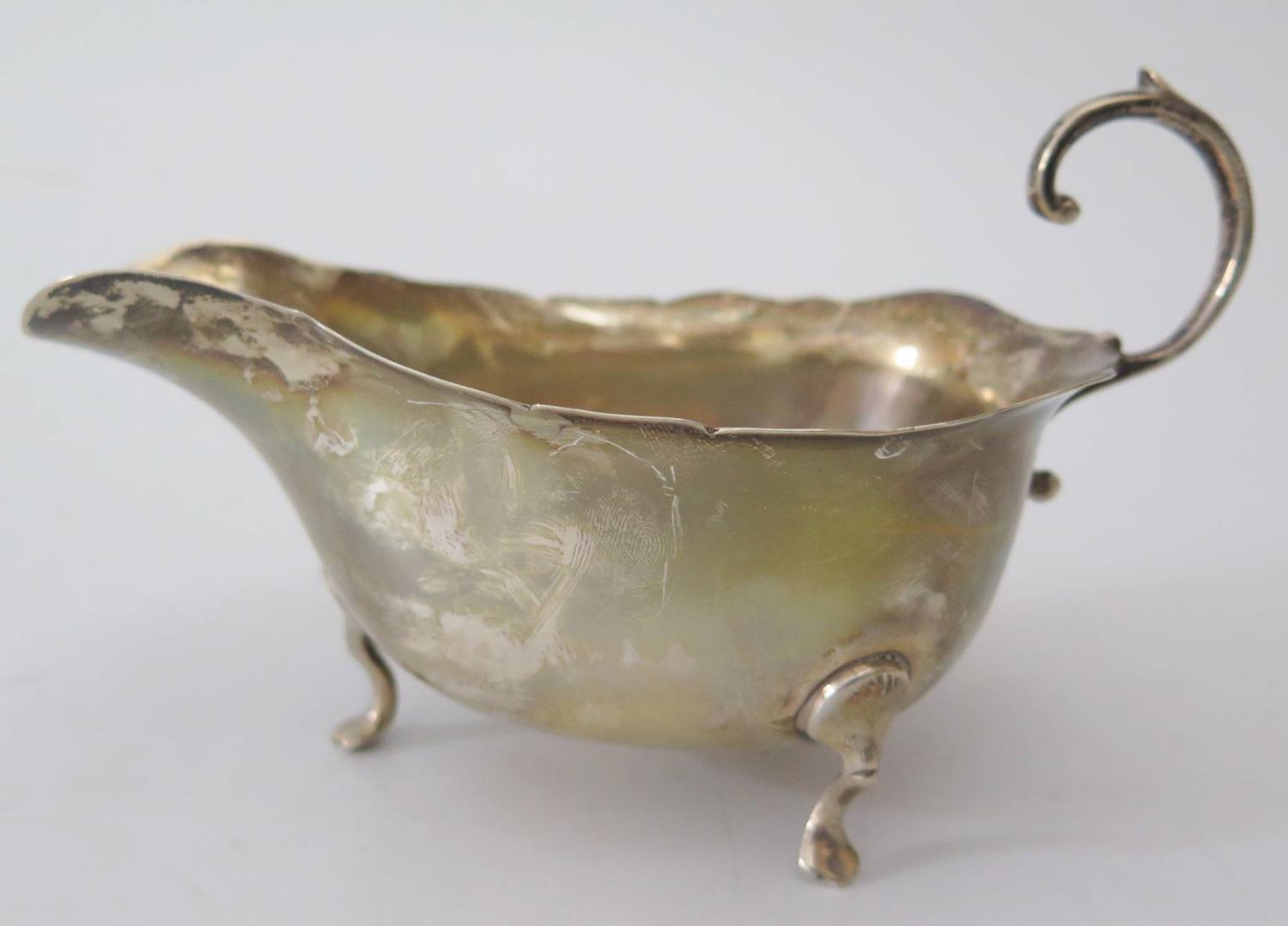 A George V Silver Sauce Boat, Birmingham 1911, Asprey, 89g