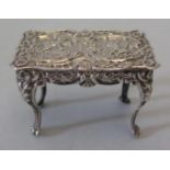 A Silver Dolls Table With Cherub Decoration, Birmingham 1903, 10.5g