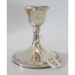 Loaded Silver Candle Stick Chester, 1918