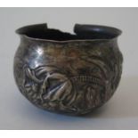 An early damaged silver bowl