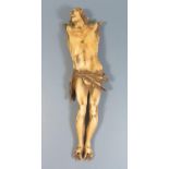 An Antique Ivory Corpus Christi, 14.5cm BIDS FROM UK ONLY