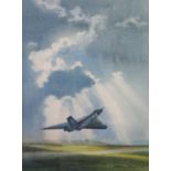 Timothy O'Brien1993, The Twilight of The Gods / Avro Vulcan XH558 taking off RAF Waddington,