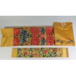 Liberty & Co. Chinese Embroidered Silk Sleeve Bands, 19th century Chinese export embroidered silk