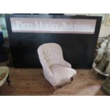 Upholstered Victorian Armchair