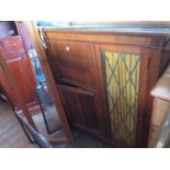 An Oak Leaded and Glazed Bookcase