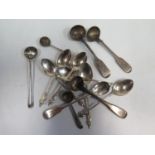 A Selection of Georgian and later Silver Spoons, 97g