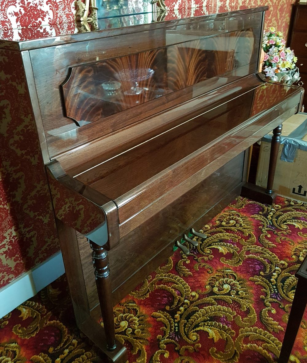 Broadwood (c1995) A Model Imperial upright piano in a bright mahogany case;