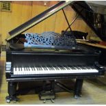 Steinway (c1887) An 85-note 6ft 11in Model B grand piano in an ebonised case on turned legs and on