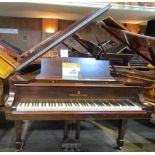 Steinway (c1920) A 5ft 7in Model M grand piano in a mahogany case on square tapered legs.