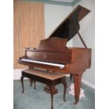 Blüthner (c1935) A 5ft grand piano in a walnut case on square tapered legs.