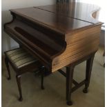 Bechstein (c1910) A 6ft Model A grand piano in a Sheraton style mahogany and boxwood strung case on