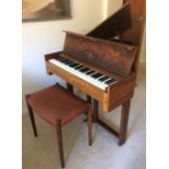 Steen Nielsen Denmark (c1970’s) An unusual hammerspinet with one string per note and built with a