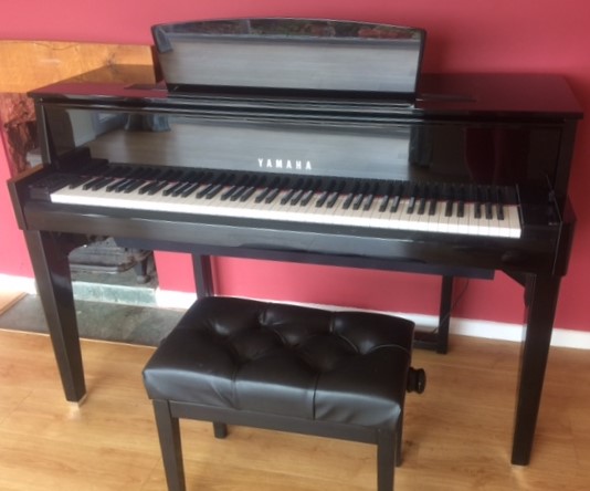 Yamaha (c2014) A Model N1 Avantgrand Digital grand piano in an ebonised finish;