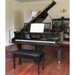 Bechstein (c1925) A 5ft 10in Model M grand piano in an ebonised case on square tapered legs;