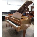 Bechstein London (c1930’s) A 4ft 8in grand piano in a figured walnut case on square tapered legs.