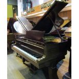 Steinway (c1924) A 6ft 2in 88-note Model A grand piano in a mahogany case on square tapered legs.