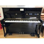Zimmerman by Bechstein (c2015) A Model 120 upright piano in a bright ebonised case.