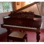 Steinway (c1890) An 85-note 6ft 'old style' Model A grand piano in a rosewood case on turned