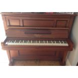 Blüthner (c1923) An overstrung, underdamped upright piano in a rosewood case.