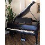 Steinway (c1913) A 5ft 7in New York Model M grand piano in a satin ebonised case on square tapered