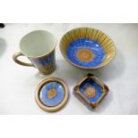 Four pieces of Shelley Harmony comprised of a coffee mug, 10cm high and coaster 8.