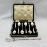 A set of six silver Dubarry pattern coff