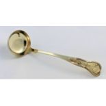 An early Victorian Scottish silver kings pattern toddy ladle, Edinburgh 1853, 15cm high, 1.