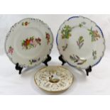 A collection of early 19th century and later Staffordshire porcelain plates comprised of a