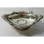 A late Victorian silver bon bon dish, Sheffield 1894, 16.5cm long, 3.05ozt, 94.