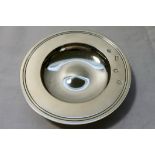 A silver Armada Dish, London 1972, 12cm diameter, 3.