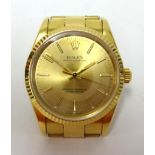 Rolex, a gents 18ct gold cased Oyster Perpetual Chronometer, wristwatch and bracelet,