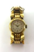 Rolex, a ladies 9ct gold vintage wristwatch, the dial signed 'Rolex, Precision, Swiss',