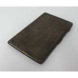 A silver and engine turned cigarette case, approx 6.40oz.
