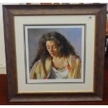 Robert Lenkiewicz (1941-2002), 'Study of Anna', signed limited edition print No.429/750, with