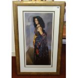 Robert Lenkiewicz (1941-2002), 'Anna with Black Shawl', signed limited edition print No.124/475,