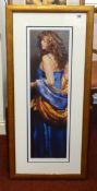 Robert Lenkiewicz (1941-2002), 'Karen in Blue', signed limited edition print No.231/475, with