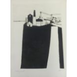 Anthony Currell ( born 1942-), artist proof, etching 'Memories of Levant' signed in pencil,