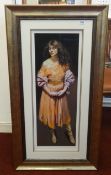 Robert Lenkiewicz (1941-2002), 'Karen Standing', signed limited edition print No.354/500, embossed