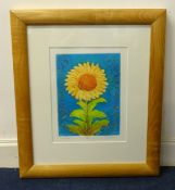 Mark Spain, limited edition print No.2/200, 'Sunflower', 25cm x 19cm.