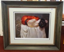 Robert Lenkiewicz (1941-2002), 'Esther, Rear View', signed limited edition print No.150/250, with
